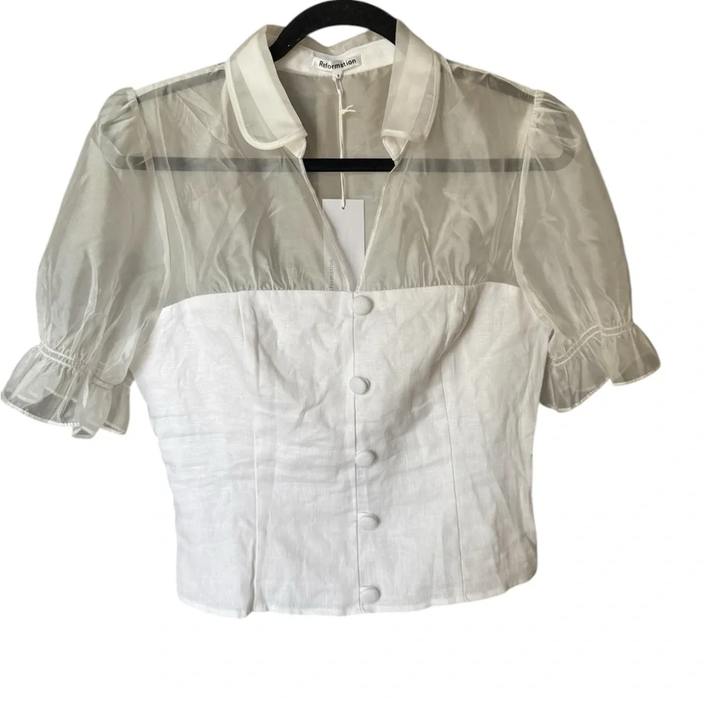 Reformation Button-Up Blouse